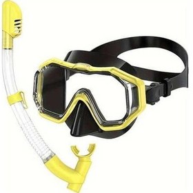 Resim Dancemonkey Kuru Şnorkel Maskesi Seti Panoramik Geniş Görüş Buğu Önleyici Yetişkinler Çocuklar İçin Sualtı Şnorkel Yüzme Eğitimi Dalış Ayarlanabilir Lila Lila 