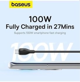 Resim Baseus Pudding Hızlı Şarj Özellikli Type-C to Type-C 100W Kablo 1.2m 