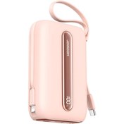Resim Joyroom 22.5W Mini Kablolu Power Bank 10.000 mAh Pembe 