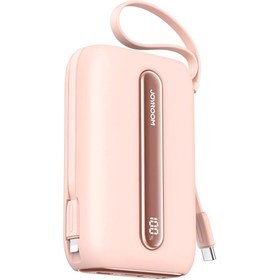 Resim Joyroom 22.5W Mini Kablolu Power Bank 10.000 mAh Pembe 