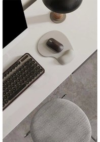 Resim Sonictouch Bilek Destekli Gri Damla Tipi Pürüzsüz Yüzey Dikişsiz Gamer Oyuncu Mouse Pad 20x22cm Mousepad 