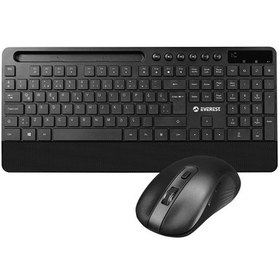 Resim EVEREST KM-9676 MULTIMEDYA KABLOSUZ KLAVYE MOUSE SET TELEFON-TABLET STANDLI SİYAH EVEREST KM-9676 MULTIMEDYA KABLOSUZ KLAVYE MOUSE SET TELEFON-TABLET STANDLI SİYAH