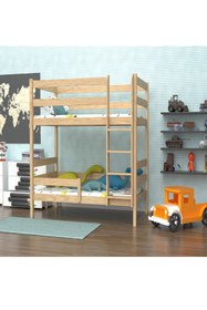 Resim MiniWood Klasik Ranza 90x190 Doğal Çam Bebek Ve Çocuk Ranza 