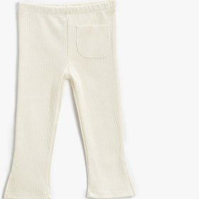 Resim Kız Bebek Basic Ribanalı Tayt Cepli 