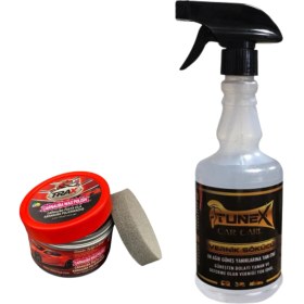 Resim Sebura Oto Araç Güneş Yanık Giderici Vernik Sökücü (500ml) + Süper Parlaklık Üstün Koruma Pasta Cila Çizik Giderici Carnauba (250ml) 2'li Paket 