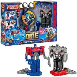 Resim Transformers One Optimus Prime vs Megatron Robot Battlers Aksiyon 2'li Figür Seti 
