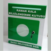 Resim miraj reklam yeşil pleksi A-4 ramak kala kutusu 