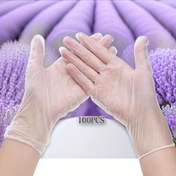 Resim 100 adet Şeffaf TPE Tek Kullanımlık Eldiven - Su Geçirmez, Toz/Kauçuk Yok, Yumuşak PET Malzemesi Mutfak, Banyo, Evcil Hayvan Bakımı, Ev İşleri, Güzellik, Kuaförlük ve Konaklama Kullanımı İçin 