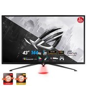 Resim Asus Rog Strix Xg43Uq 43 Gaming Va Freesync 2 Hdr 1000 Hdmi 2.1 3840X2160 1Ms(Mprt) 144Hz Dp Hdmi Usb Mm Vesa 3Yil Elmb,Pivot,Dsc,%90Dci-P3,10 Bit 