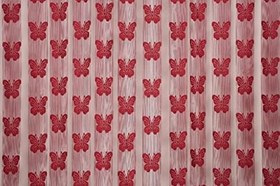 Resim KELEBEK MODEL BORDO RENK İP PERDE HAZIR DÜĞMELERİ DİKİLMİŞ İP PERDE 300 * 280 cm 