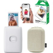 Resim Fujifilm Instax Mini Link 2 Akıllı Telefon Yazıcısı 10'lu Film ve Çantalı Seti 2 