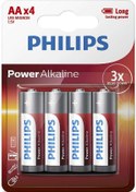 Resim Philips LR6 Power Alkalin AA Kalem Pil 4'lü 