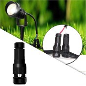 Resim Moveevo Siyah Nylon Dış Mekan Aydınlatma Bağlantısı - Bahçe Işıkları İçin Delikli Tespitli Kablolu Bağlayıcı 1 Adet 