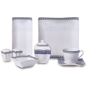 Resim Korkmaz Link Collection 28 Parça Kare Kahvaltı Takımı A8589 