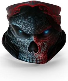 Resim Bebo Store Extreme Spor Motor Ve Bisiklet Kullananlara Özel Desenli Buff Boyunluk Bandana Balaklava - skull-0208-9 