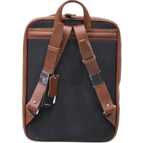 Resim Guard Taba Yatay Deri Sırt Çantası Çok Renkli 