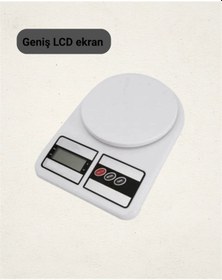 Resim 10 Kg Kapasiteli Lcd Ekranlı Dijital Mutfak Tartıs 