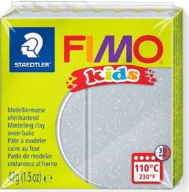Resim Staedtler Fimo Kids Yumuşak Polimer Kil 812 Glitter Silver 