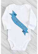 Resim Tuğbababy Baby Maşallah Uzun Kol Çıtçıtlı Bebek Body Kız Erkek Beyaz 