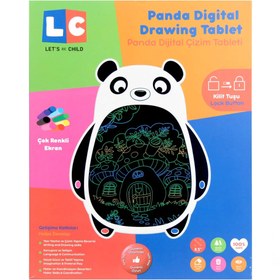 Resim Nessiworld LCD Dijital Renkli Panda Çizim Tableti 8,5 İnç 