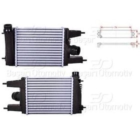 Resim Nissan Juke (F15) 1.2 DIG-T 2014-2019 / Pulsar HB (C13) 2014 Sonrası Turbo Radyatörü (Intercooler 256x217x64 mm) 
