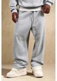 Resim Tarz Cool Gri Oversize Rahat Kesim Baggy Erkek Eşofman Altı Gri 