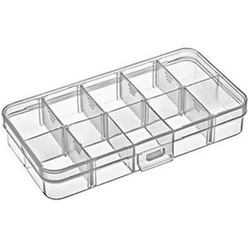 Resim 607 Hi̇-Paş Plastik Organizer Kutu 69 X 132 X 25 Mm 10 Bölme 