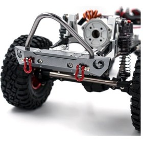 Resim Geekyou Traxxas Trx-4 Ve Axial Scx10 90046/90047 İçin Alüminyum Ön-arka Tampon Seti A Modeli - Titan Renkli, Evrensel Uyumlu 