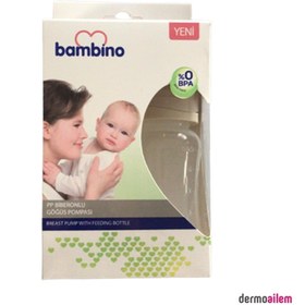 Resim Bambino T002 PP Biberonlu Göğüs Pompası 
