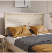 Resim Ebruli Model Doğal Çam Ahşap Karyola Ve İki Komodin Set Yatay -291 180 x 200 CM 