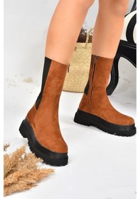 Resim Fox Shoes Taba Süet Kadın Bot J267063102 