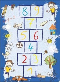 Resim Brillant Ipek Latex Kaymaz Taban Çocuk Halı-Boys Hj11789.101-(160 Mavi 