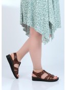 Resim Moda Ayakkabı 58412 Polero Kadın Düz Yazlık Sandalet 