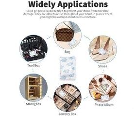 Resim Keepsake 1 Adet 380 Gram Askılı Silikajel Nem Alıcı Silika Jel Rutubet Önleyici Küf Giderici Silica Gel 
