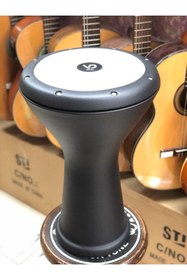 Resim Vatan Alüminyum Döküm Siyah Mat Boyalı Darbuka/Çömlek 5 Numara 