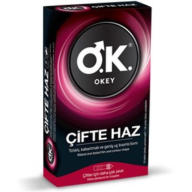 Resim Okey Prezervatif Çifte Haz 10'lu 
