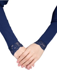 Resim LA SEFA Kolluk Dantelli Tesettür Esnek Licralı Penye Kumaş 