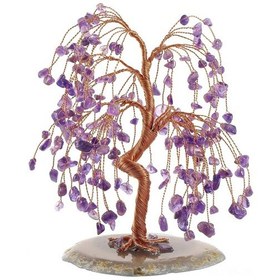 Resim Reedark Şans Ve Bereket Ağacı - Doğal Ametist Kristal Bonsai 18-21cm Feng Shui Dekor 