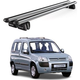 Resim Pençe Citroen Berlingo 1996-2007 Uyumlu Gri Ara Atkı 135cm Port Bagaj Tavan Barı 