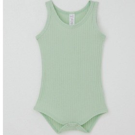 Resim Breeze Kız Bebek Çıtçıtlı Atlet Zıbın Body Jakarlı 9 Ay-3 Yaş, Su Yeşili Su Yeşili 