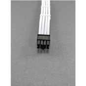 Resim OEM Mm 8 Pin Sleeved Cpu Uzatma Kablosu Beyaz 