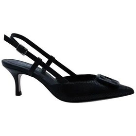 Resim Poletto Hakiki Deri Sıyah Ayakkabı Stiletto 9841 10 V2-1161 Siyah 