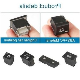 Resim Wondernest Bmw 1 Serisi/3 Serisi/x1/x3 Sol Sürüş Klima Panel Anahtar Düğmesi Otomatik 64119320348-1 Diğer 