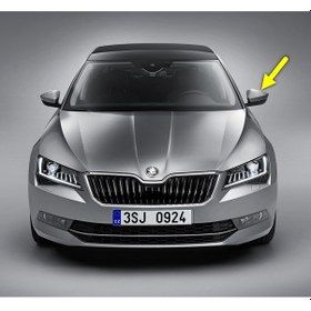 Resim Skoda Superb 3 15-19 Sol Yan Dış Dikiz Ayna Üst Kapağı 3V0857537A 
