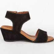 Resim Dericlub Kadın Ortopedik Dolgu Topuk Bantlı Günlük Sandalet Gerçe Bej 