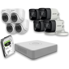 Resim Hıkvısıon - 8 Kameralı 2mp Güvenlik Sistemleri + Full Set 