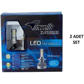 Resim Ledli Zenon Far Ampulü H3 6000k Parlak Beyaz X-treme İnwells 036002 