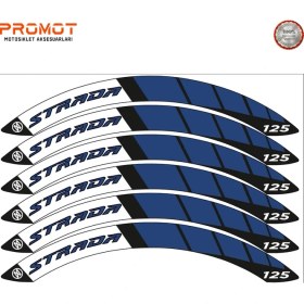 Resim Rebon Moto Design Motosiklet Jant Şeridi Mondial Strada Uyumlu 4 