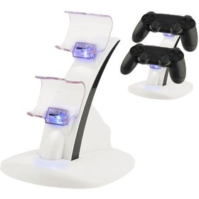 Resim Iplay Led Mikro Çift Denetleyici Tutucu Şarj Cihazı 2 Led Mikro Usb Kolu Hızlı Şarj Dock İstasyonu Standı Şarj Cihazı Xbox One Denetleyicisi İçin 