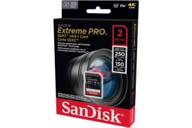 Resim Sandisk Extreme Pro 2tb 250/150MB/S Sdxc V30 Uhs-I U3 Hafıza Kartı SDSDXXD-2T00-GN4IN 